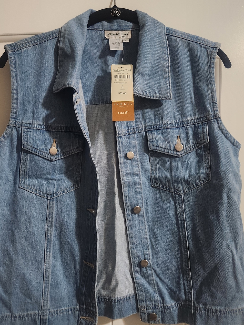 Coldwater Creek Light Blue Denim Women's Vest